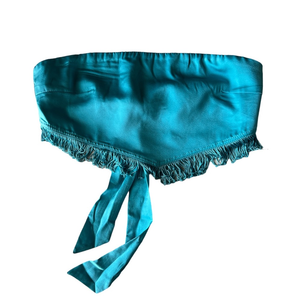 Teal Bandeau top NWT